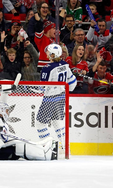 Williams scores twice, leads Hurricanes past Jets 4-1